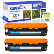 2PK CB541A Cyan Toner for HP Color 125A LaserJet CM1312 CM1312nfi CP1515 Printer