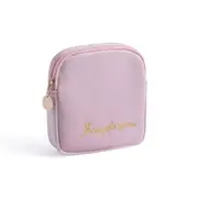 2Pcs Sanitary Napkin Storage Bag Canvas Pad Makeup Bag Coin Purse Jewelry Organizer Credit Card Pouch Case Tampon Packaging