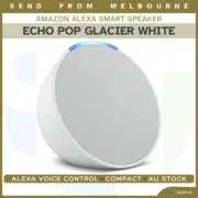 NEW Amazon Echo POP Compact Smart Speaker with Alexa Glacier White AU STOCK