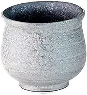 CtoC Japan New Six GUI Cup, Multi, φ2.2 x 2.0 inches (5.5 x 5 cm), 2.8 fl oz (80 cc), Crystal Mica Silver (Ginstar), Pottery Kiln Arita Ware Made in Japan