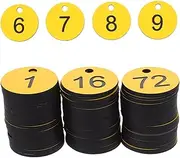 FIXOSHEE 100Pcs Plastic Id Tags for Key Identification Labels for Organizing Lockers Bags and Storage Easy to Read Versatile Key Label Tags for Schools Gyms