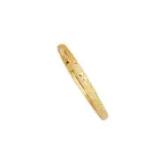 Baby Kids Textured Bangle Bracelet Real Solid 10K Yellow Gold 5.5"