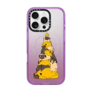 iPhone 16 Pro Impact Case MagSafe Compatible CHRISTMAS TREE PUGS