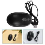 Computer Mouse Silent Click Wired USB Office for Laptop with Cord