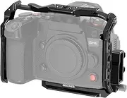 [NEEWER] Lumix GH6 Camera Cage, Aluminum Video Rig with HDMI Cable Clamp, NATO Rail, 1/4" 3/8" Threads, Cold Shoe, Arca Type QR Baseplate Compatible with Panasonic Lumix GH6 DJI RS3 Pro RSC2 RS2, CA055