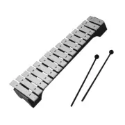 15-Note Xylophone Glockenspiel Wooden Base Bars with Mallets O7B3
