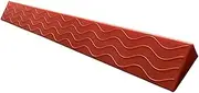 Threshold Ramp,Rise Curb Ramp,Portable Wheelchair Ramps Kerb Ramp,Indoor Kerb Ramp for Doorway/Sweeping Robot/Bicycles/Disabled Chair/Stairs/Steps, Lightweight,Yellow/Red (Color : Red, Siz