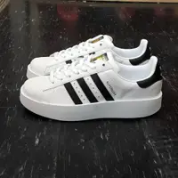 在飛比找蝦皮購物優惠-adidas SUPERSTAR BOLD W 金標 厚底 