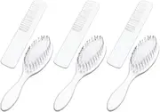 ERINGOGO 3Sets Hair Brush Newborn Scalp Massager and Multi Use Brushes for Gentle Cradle and Hair Care Present for Showers