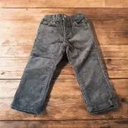 New! Gymboree Toddler Boys 2T Black Corduroy Pants Hook & Eye Clasp
