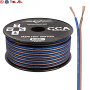 Skar Audio 14 Gauge AWG Audio Speaker Wire - 100 Feet ( Blue / Brown