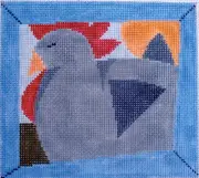 Chicken Hand Painted Needlepoint Canvas