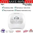 Kylin Electric No Coating Ceramic 3 Cup Mini Rice Cooker Porridge Soup Maker New
