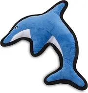 Beco Post Consumer Recycled Plastic Rough and Tough Dolphin Dog and Cat Toy Blue Medium