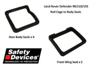 Safety Devices Land Rover Defender Roll Cage to Body Rubber Seal Upgrade Kit
