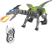 Yarmoshi 28" Robotic Dragon w/ Remote Control Lights Up, Walks/Runs, Moving Head