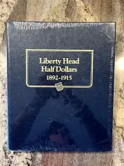 two sealed whitman classic liberty head half dollers 1892-1915 1916-1947