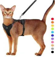 Cat/Puppy Harness and Leash Set Adjustable,Reflective,Ez Put On (Small)