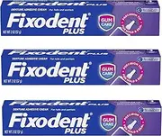 [Fixodent] Plus Denture Adhesive Cream 2 oz (Pack of 3)