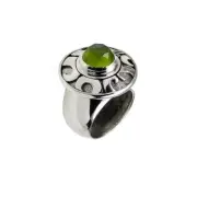 925 Sterling Silver Round Tip Precious Stone Ring