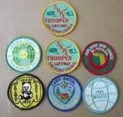 7 Vintage 1970's 80's Girl Scout 3" Badge Patch Lot NOS Florida Gateway Council