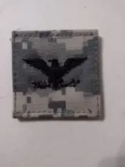 COLONEL OFFICER RANK INSIGNIA DIGITAL CAMO CLOTH NO HOOK & LOOP ON BACK
