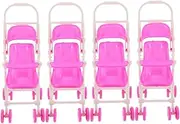 Realistic Baby Doll Stroller Set Boys and Girls Mini Toy Stroller Sturdy Steel Frame Bright Colors Promotes Skill Development
