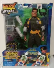 Vintage MAX STEEL X-Ray Agent 12” Action FIGURE MATTEL 2002 NEW & SEALED.