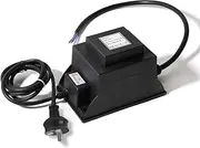 Waterproof 12V AC Transformer 220V AC to 12V AC LED Power Supply, Voltage Converter LED Driver,Adapter for Outdoor Landscape Lighting, Fountain Lights,Underwater Swimming Pool Light (12V 300W)