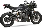 Yoshimura AT2 Slip-On Exhaust Works Matte Carbon Fiber end cap 19680BP521