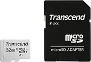 Transcend Transcend 32GB microSD w/Adapter UHS-I U1 (TS32GUSD300S-A), (TS32GUSD300S-A)