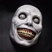 Scary Halloween Mask Scariest for Adults Latex Creepy Horror Mask Smiling Mask