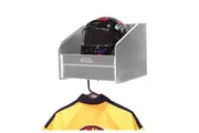 Pit Pal 1 Bay Wall Mount Helmet Shelf with Hanger 14.25"W x 12"H x 15"D