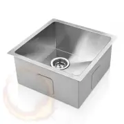 Cefito Kitchen Sink 44X44CM Stainless Steel Basin Single Bowl Silver