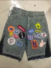 Denim Patched Jeans S/M/L/XL