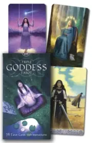 TRIPLE GODDESS TAROT DECK Card Set witch wiccan pagan wicca oracle cards