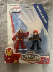 Playskool Heroes MARVEL Super Hero Iron Man/ Black Widow~~FREE S&H~~MIP