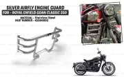 Fit For Royal Enfield "Goan Classic 350 Silver AirFly Engine Guard"