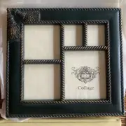VINTAGE Dark Green Ornate Collage Picture Frames Multi Set of 2 New In Boxes
