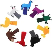 9pcs Felt Animal Hand Puppets Set Soft Finger Puppets for Toddlers Storytelling Toys for Boys and Girls Felt Toys