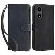 Book Style Rfid Blocking Wallet Design Phone Case For Honor X5 Plus/ Play 40c 5g, With Strap