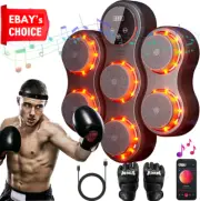 Smart Music Boxing Machine Wall Mounted Punching Pad with Gloves Workout Trainer