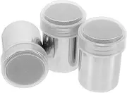 Cabilock 3pcs Stainless Steel Flour Shaker Precision Powdered Shaker for Even Cocoa Sugar Distribution Fine Mesh Design for Baking Kitchen Tool