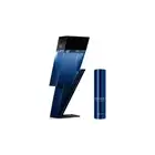 2pc Carolina Herrera Bad Boy Cobalt Blue 100ml EDP & 10ml EDP Travel Spray Set