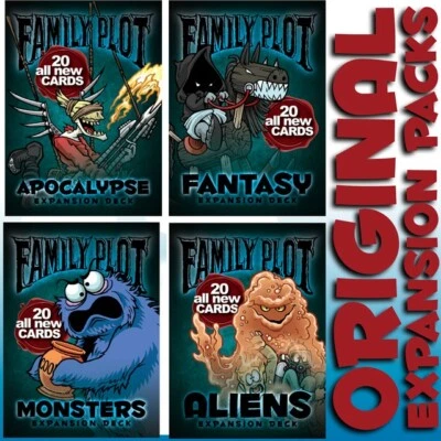 FAMILY PLOT Original 4 EXPANSION DECKS! NIB from the CREATORS!