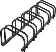 Bicycle Floor Type Parking Rack Stand for Mountain MTB and Road Bike Indoor Garage Storage (6 Bike Rack)