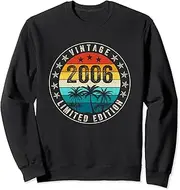 [X.Style] Vintage 2006 Limited Edition 17th Birthday 17 Year Old Retro Sweatshirt ds1742 Sweater (2XL) Black