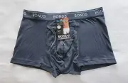 Bonds Mens MWQF JD7 Deep Night Cotton GuyFront Luxe Trunk Brief Size S New