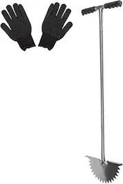 Happyyami Lawn Tool Manual Edger for Sidewalks and Gardens Efficient for Easy Trimming Lightweight and Durable Grass Border Edger Comfortable Shape Grip Handle for Outdoor Use