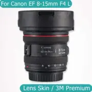 For Canon EF 8-15mm F4 L USM Decal Skin Vinyl Wrap Film Lens Sticker 8-15 F/4